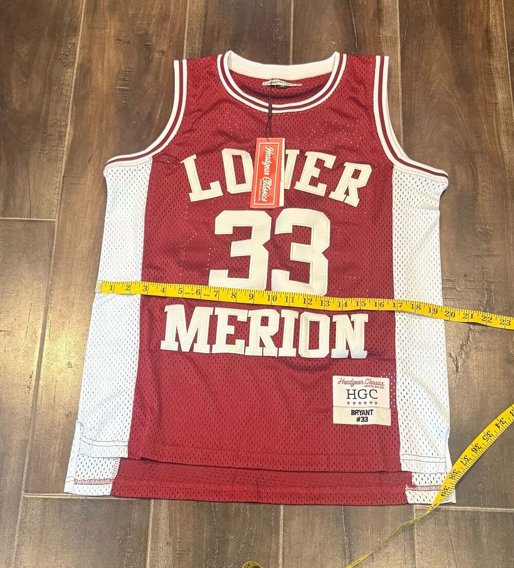 Headgear Classics Kobe Bryant #33 Lower Merion High School Basketball Jersey - Picture 4 of 5